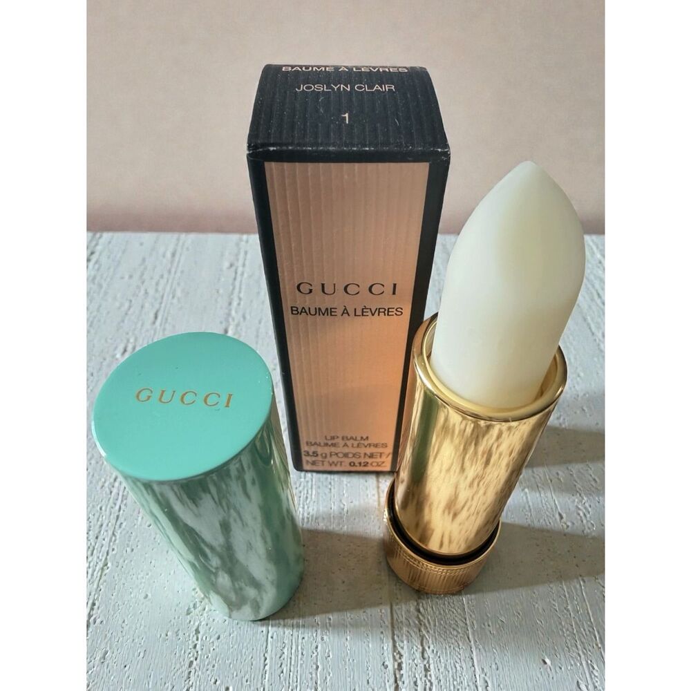 Gucci Women NEW Baume À Lèvres Joslyn Clair 1 Luxury Lip Balm Glossy
